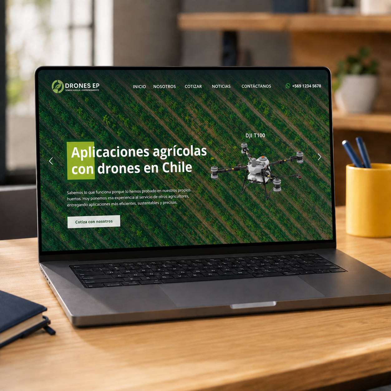 Diseño y desarrollo web para Drones EP realizado por Ceppa