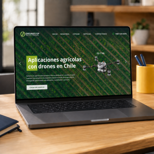 Diseño y desarrollo web para Drones EP realizado por Ceppa