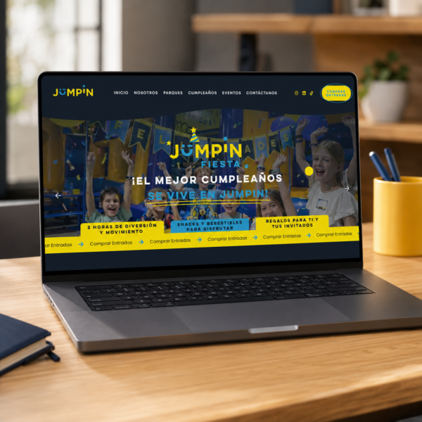 Diseño y desarrollo web de Jumpin realizado por Ceppa Diseño
